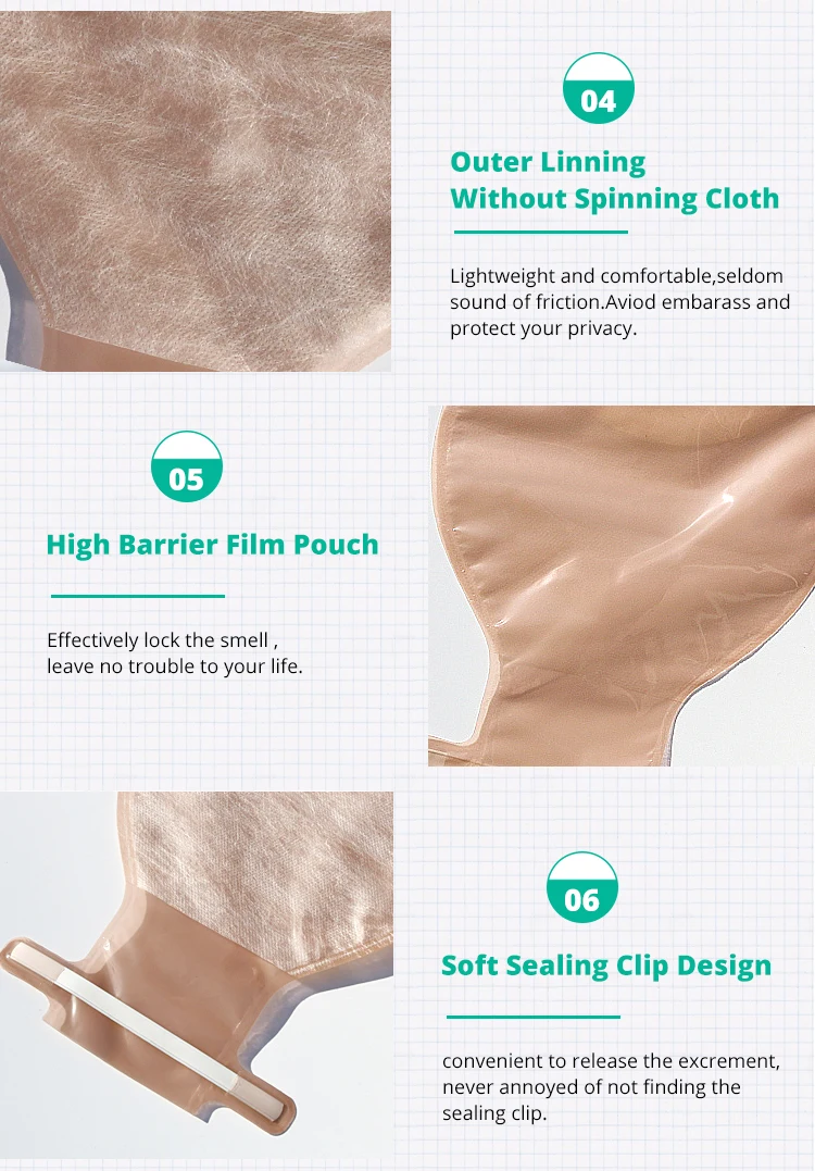 Ostomy мешок цельная система Открытый колостомия пакет для илеостомии ...