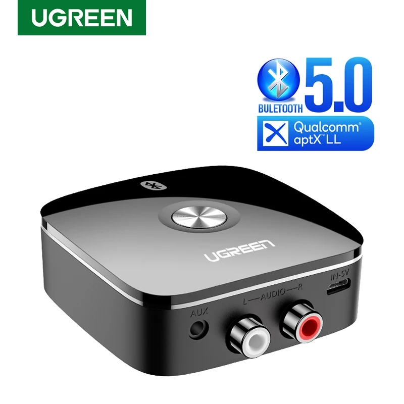 UGREEN Bluetooth Receiver 5.0 Wireless Auido Music 3.5 mm RCA APTX LL Low Latency Home Music Streaming Sound 3.5mm 2RCA Adapter|Wireless Adapter| - AliExpress