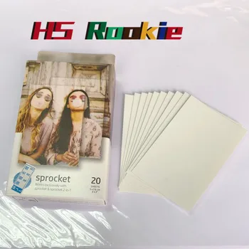 

original 2 boxes (40 sheets) Sprocket original photographic paper pocket photo printer zink paste photo paper tape adhesive