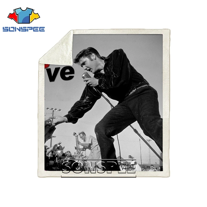 18 Диван-кровать, Узорчатое офисное одеяло ELVIS Presley Harajuku dj girl boy, мягкое одеяло-покрывало, детское дорожное одеяло, зимний квилт для софы - Цвет: 18