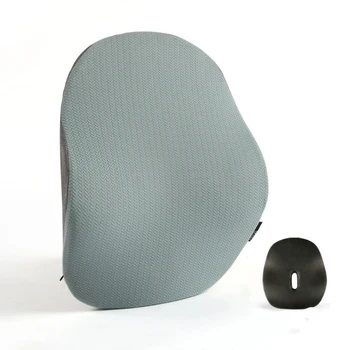

Back Pillow for Office Chair Bamboo Charcoal Memory Foam Reduce Lower Back Pain Relieve Waist and Back Pressure Backrest Pillow