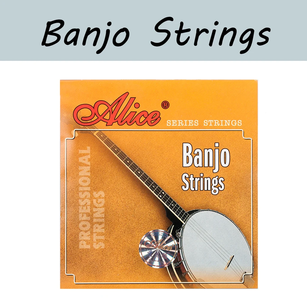 

Alice Banjo Strings AJ04 AJ07 For 4 String Banjo Plated Steel Coated Copper Alloy Wound For Banjo Parts Accessories