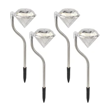 Fashion Changing Solar Lights LED Stainless Steel Garden Lawn Path Lamps Drop Shipping