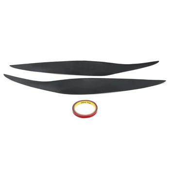 

Hot Pair Car Front Headlight Cover Sticker Head Lamp Eyebrow Eyelid Covers For Ford/Fiesta facelift MK7.5 2012-2017