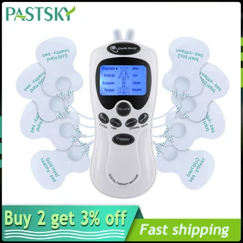 

8 Modes TENS Therapy Massager USB Rechargeable Electric EMS Muscle Stimulation Treatment Device Back Neck Foot Leg Pain Relief