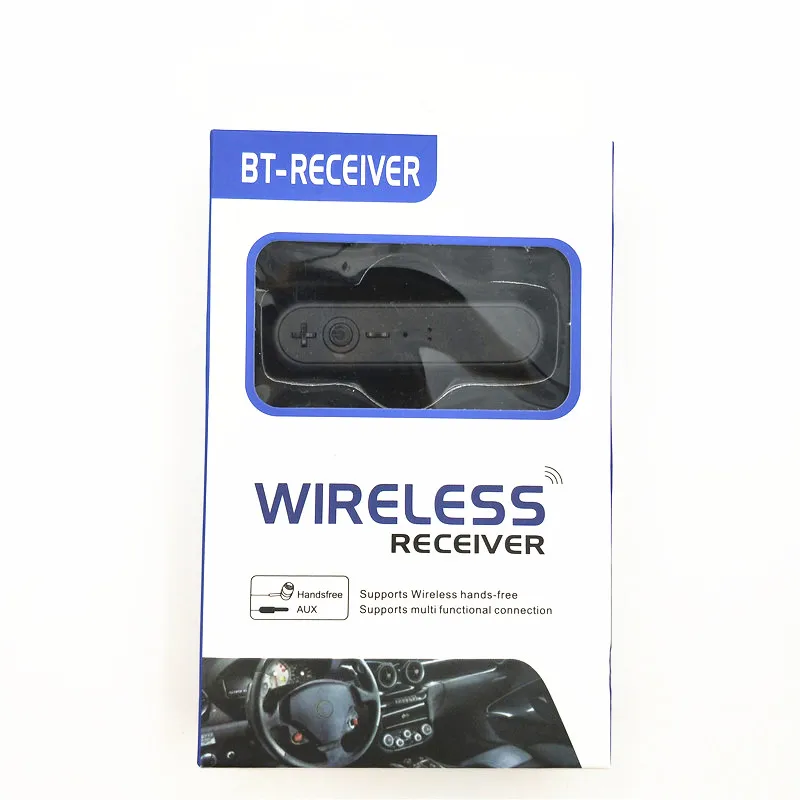black retail box Портативный приемник Bluetooth 3,5 мм аудио беспроводной адаптер авто Aux Handsfree для Iphone Xiaomi портативный Bluetooth адаптер - Цвет: black retail box