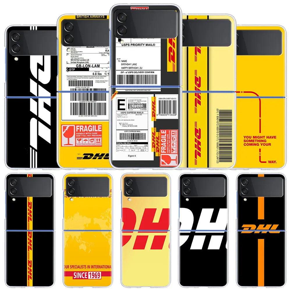Dhl Express Hot Clear Hard PC Case for Samsung Galaxy Z Flip 3 5G Plastic Phone Coque Folding Splitting for Z Flip 3 Cover Shell