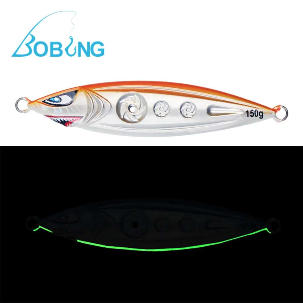  Bobing 1Pcs Hollow-out Luminous 3D Fishing Lure 11.5cm 150g Topwater Popper Swim Crankbait Artifici