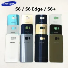 Задняя крышка аккумулятора samsung для samsung Galaxy S6 Edge S6 S6+ S6 Edge Plus G925 G925F G920 G920F G928 G928F задняя крышка из стекла