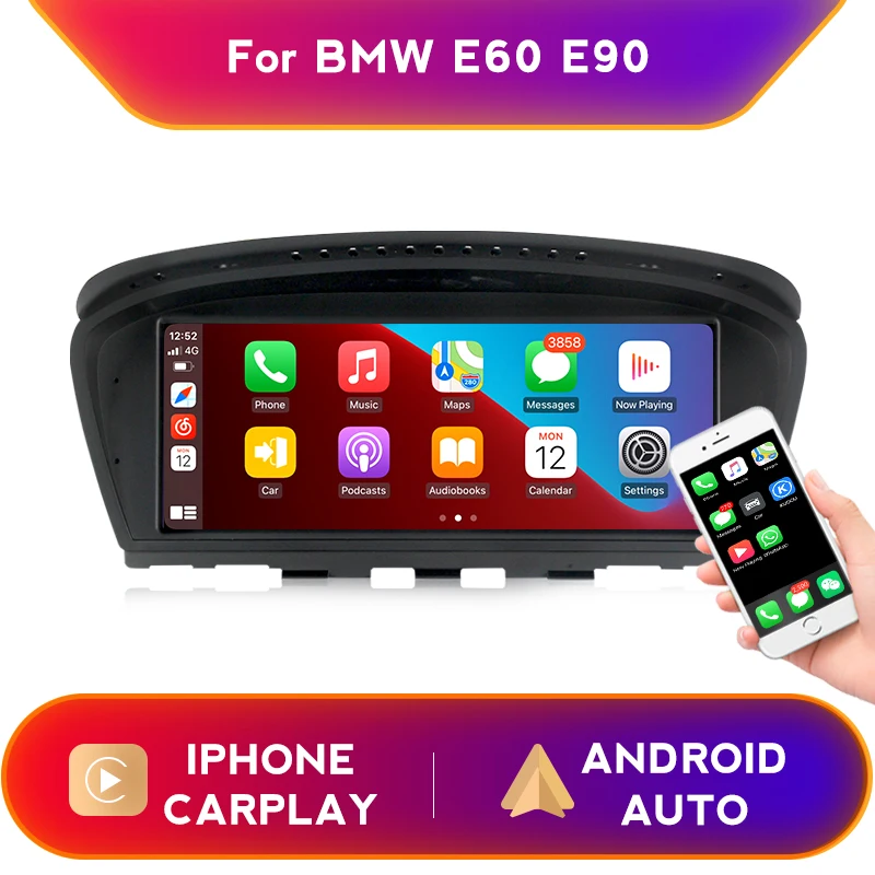 Автомобильный мультимедийный блок Apple CarPlay 8 дюйма для BMW 3 серии 5 E60 E61 E62 E63 E90 E91 |