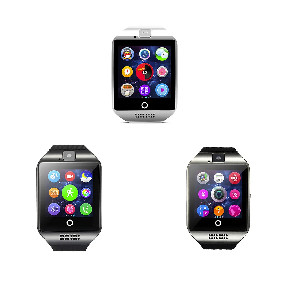 

Q18 Radian Smart Watch Phone Bluetooth Call Card Watch Sports For Ios For Android Sleep Tracker 2g Curved Screen 3 Colours #20