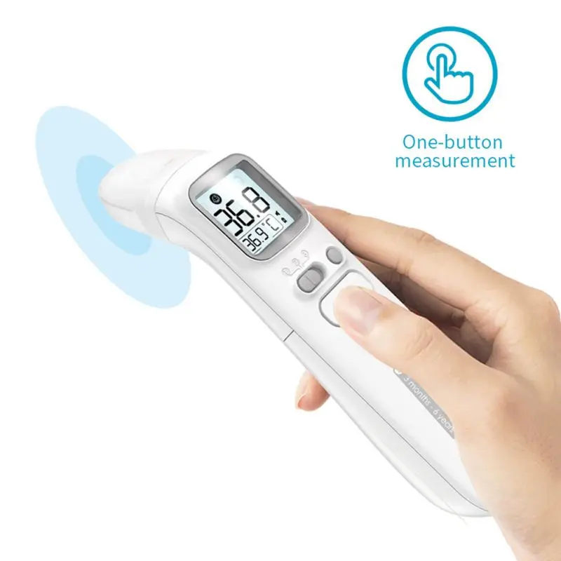 Инфракрасный цифровой Детский термометр с ЖК-дисплеем для измерения тела, лоб, ухо, бесконтактный термометр для взрослых, инфракрасный термометр для детей