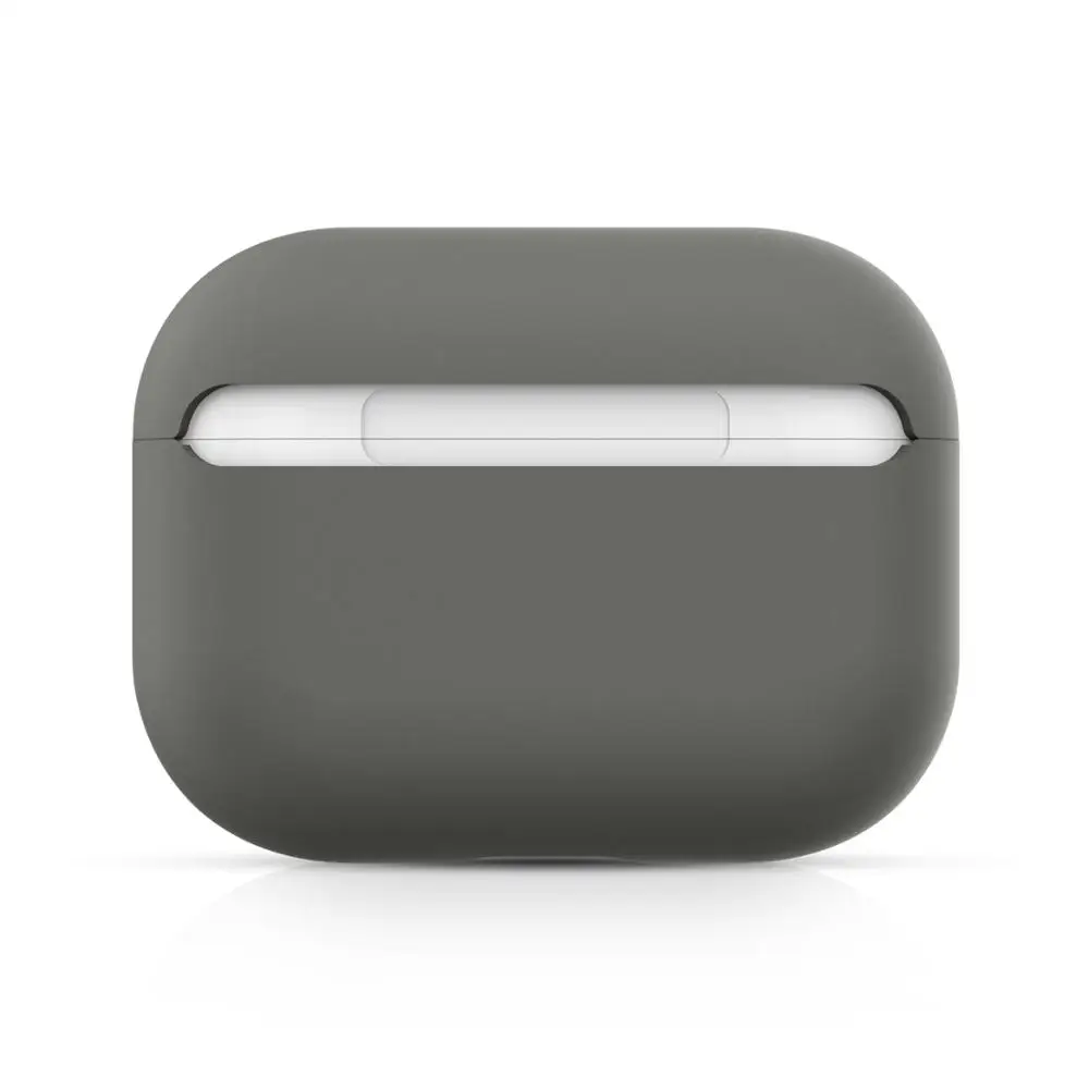 Чехол для AirPods Pro, мягкий жидкий силиконовый защитный чехол, видимый передний светодиодный чехол для AirPods Pro, чехол 3, модный зеленый - Цвет: color 8