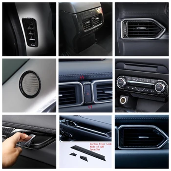 

Lapetus Carbon Fiber Look Interior Refit Kit Pillar A Air AC / Center Control Panel Cover Trim For Mazda CX-5 CX5 2017 - 2020