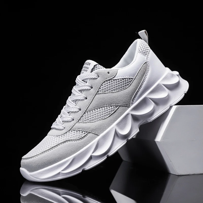 

Breathable Men Sneakers Male Shoes Adult Red Black Gray High Quality Comfortable Non-slip Soft Mesh Men Shoes for Autumn Winter