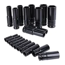 

1 Pcs Hex Socket 1/2 "drive Electric Impact Wrench Hex Key And Head Kit 8-24mm Black Adapter Wrench Converter Manipulator Tool