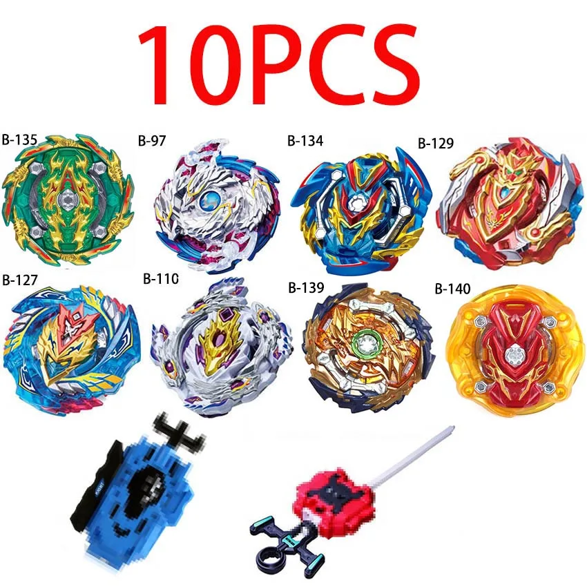 Новая комбинация Beyblade Burst набор игрушек Beyblades Арена Bayblade Metal Fusion 4D с пусковым устройством спиннинг топ игрушки - Цвет: 10pcs