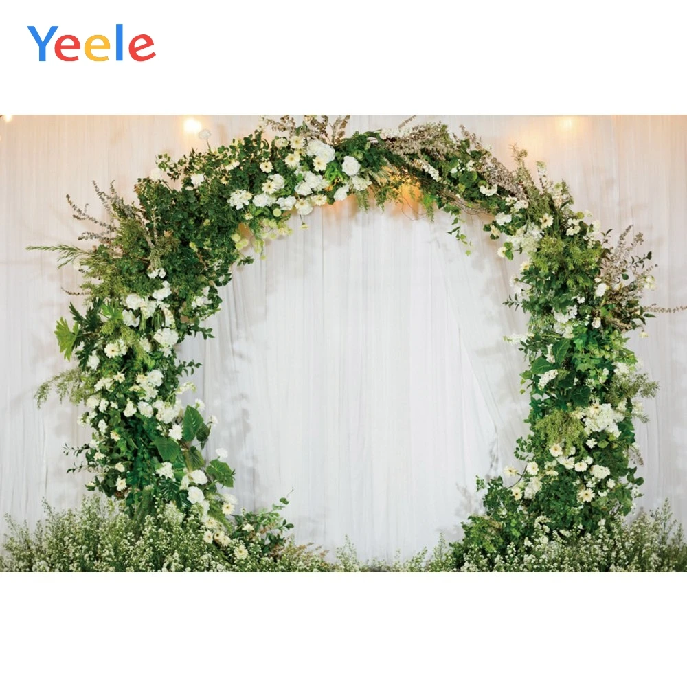 Yeele цветочный венок узор оконная рамка занавеска для детской фотографии фоны индивидуальные фотографические фоны для фотостудии