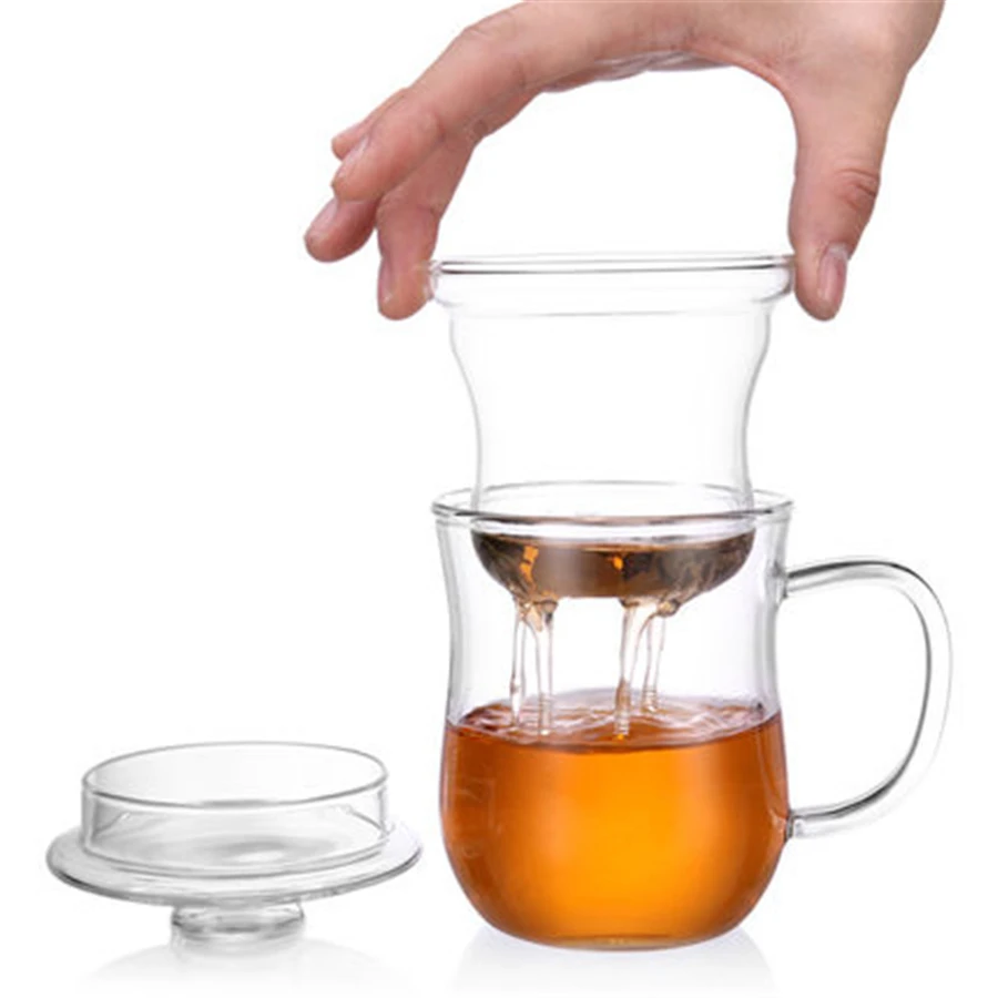 Прозрачные стеклянные чайные наборы для питьевой воды, персонализированные пивные стеклянные кувшины для воды, экологически чистые прозрачные чайные кружки для кофе LZI020