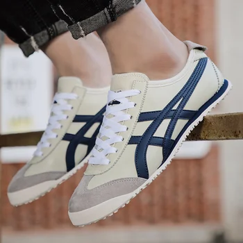 

Men Running Shoes Tiger Shoes Men Genuine Leather Shoes High Quality Trainers Jogging Shoes Men Sneakers Shoes Chaussure Homme