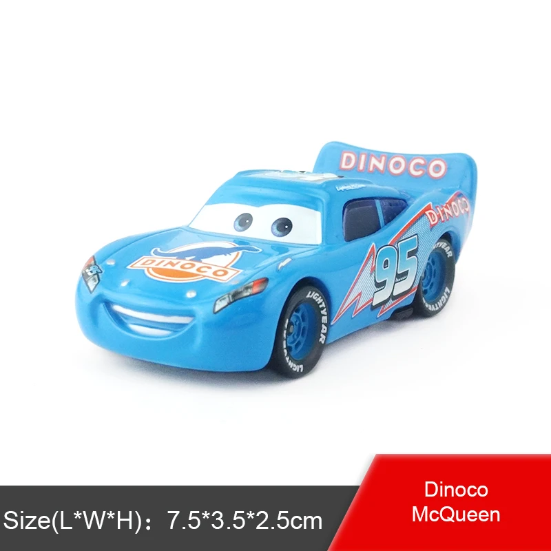Disney Pixar Cars 2 и 3 Lizzie Lightning McQueen Flo Jackson Storm Mater Hudson Ramirez 1:55 литые металлические игрушки из сплава детский подарок - Цвет: McQueen blue