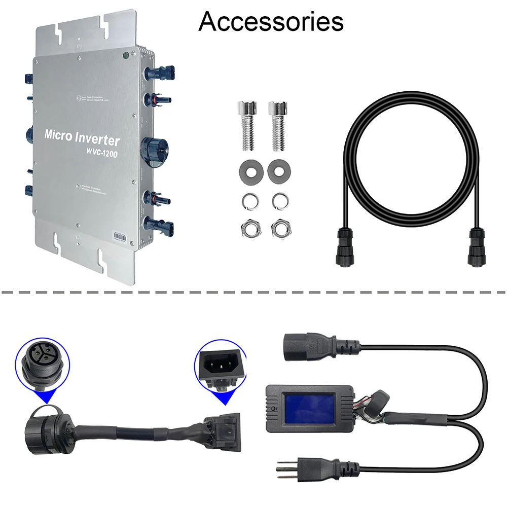 Jadeshay Wechselrichter, WVC-350W Microwechselrichter MPPT Grid