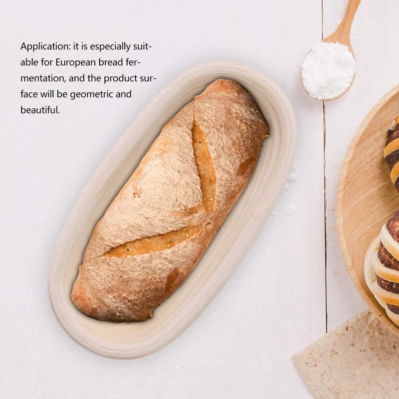 Овальный Banneton Brotform тесто хлеб расстойки доказательство ротанга корзина