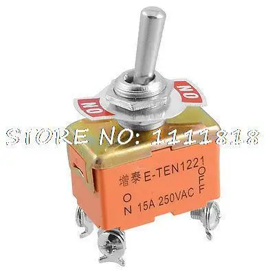 

AC 250V/15A on-off 2 Position DPST 4 Screw Terminals Toggle Switch