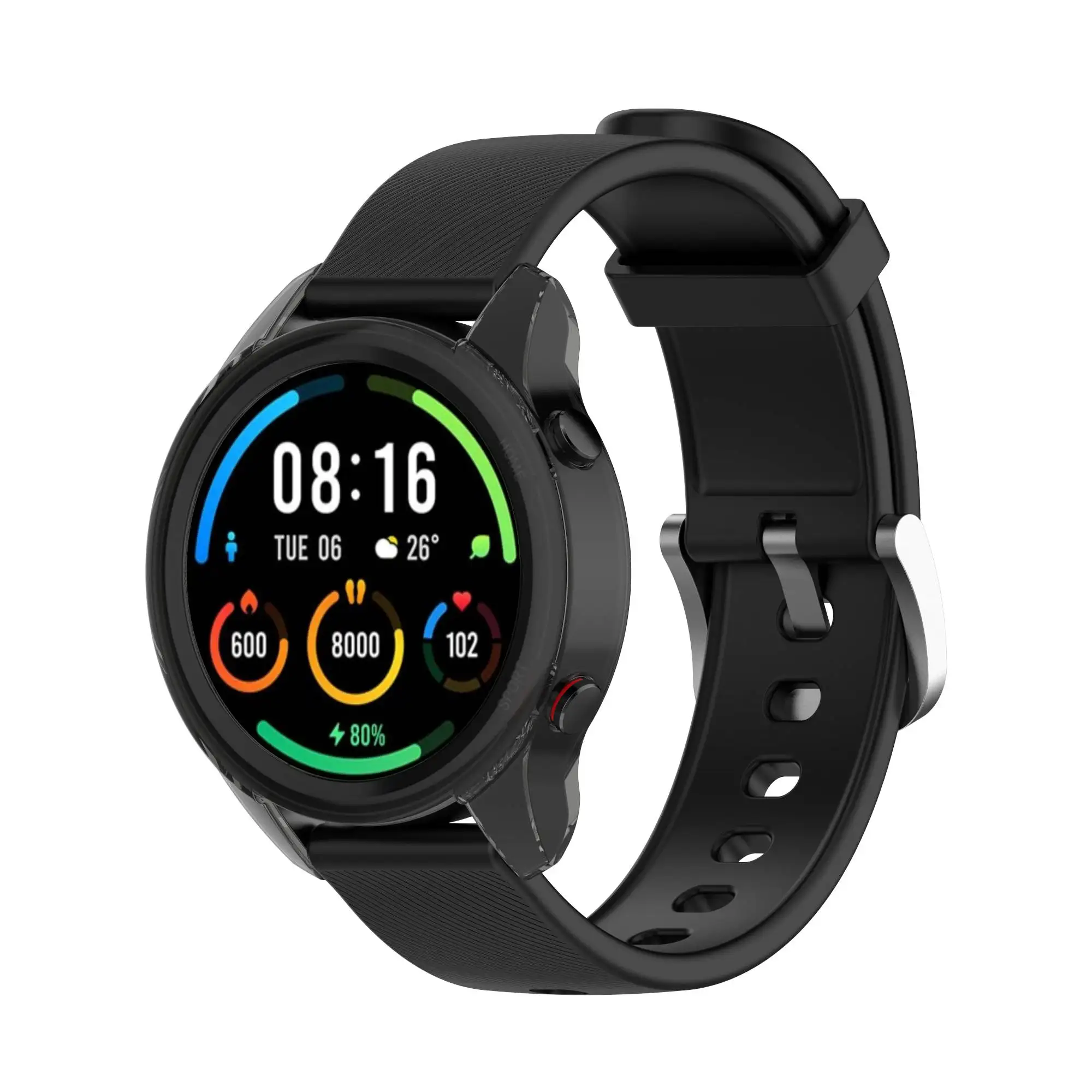 BEHAU Protective Case Cover For Xiaomi Mi Watch Color Sport Smart watch Replacement TPU Protection cases wristband Accessories