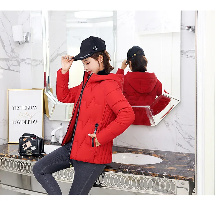 Abrigos Mujer Invierno Short Winter Jacket Women Fur Cotton Padded Jacket Female Parka Womens Jacket Winter Coat for Woman
