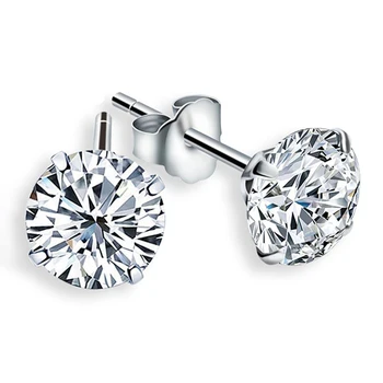 

1Pair 3/4/5/6/7mm Trendy Earrings Jewelry Classic Rhinestone Earstud Stud Earrings Ear Jewelry
