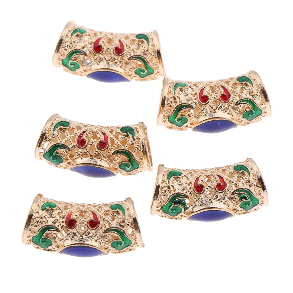 25pcs Hair Braid Rings Cuff Clips Tubes Jewelry Hair Decorations Dreadlocks Hair Beads Braiding Jewelry Beard Hair Decor