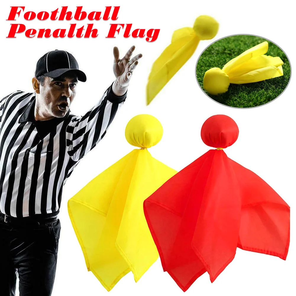 Hot 6Pcs Football Penalty Flag Referee Tossing Props Party Supplies MVI-ing | Спорт и развлечения