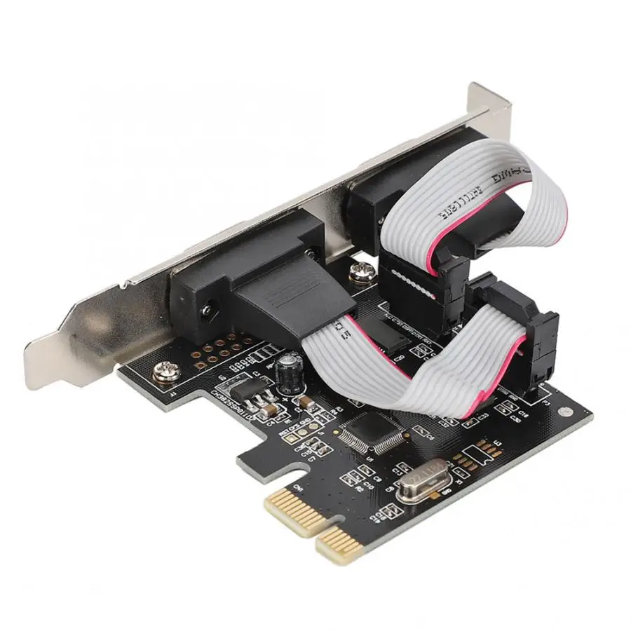 PCI-E Express к DB9 RS232 RS-232 последовательный 4 порта 2 порта Плата контроллера расширения