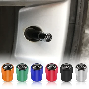 

4pcs/set New Car styling Emblem Aluminum Car Tire valve Caps fit For Kia Sportage For te Sorento Soul K2 K3 K4 K5 K3S KX5