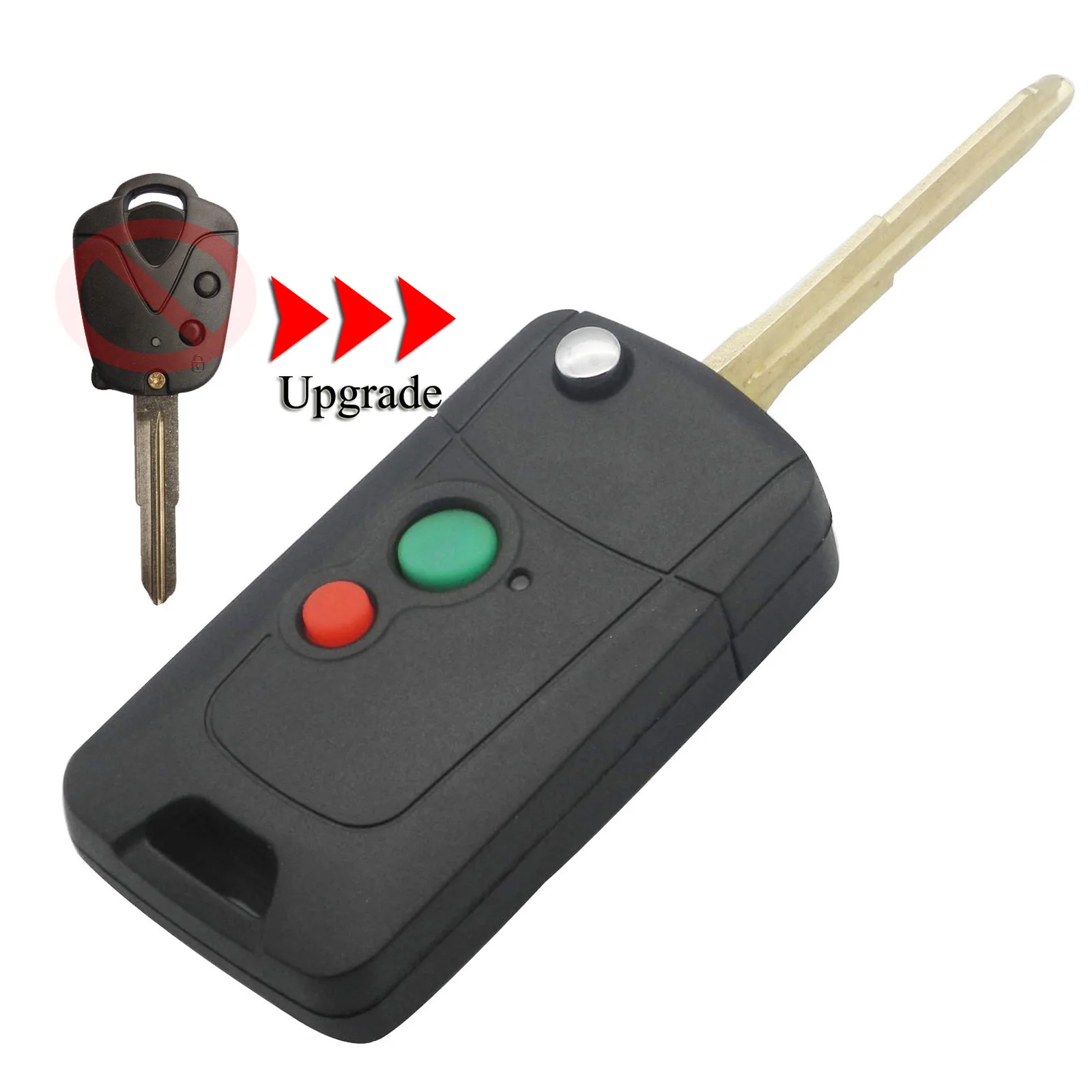 Kutery 10PCS/Lot Upgrade Key Shell For Proton Waja Saga Yedek Wira 2Buttons Remote Car Case Cover With MT11R Uncut Blade | Автомобили и
