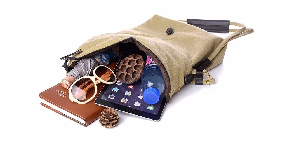 Vintage Canvas Shoulder Bag European And American Style Casual Unisex Handbag Men Women Retro Large Capacity Messenger Bags TTOU (14)