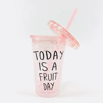 

Tumblers with Lids 16oz Colored Acrylic Reusable Cups with Lids and Straws Double Wall Insulated Plastic Tumblers