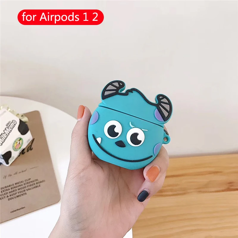 Мультяшные беспроводные bluetooth наушники чехол для Apple Airpods аксессуары Симпатичные Силиконовые Мягкие коробки для airpods 1 2 защитный чехол - Цвет: 132