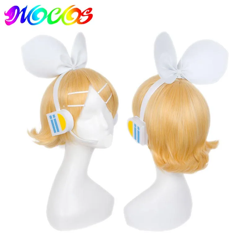 DIOCOS VOCALOID Kagamine Rin Косплей кагамине Лен парики с головным убором| |
