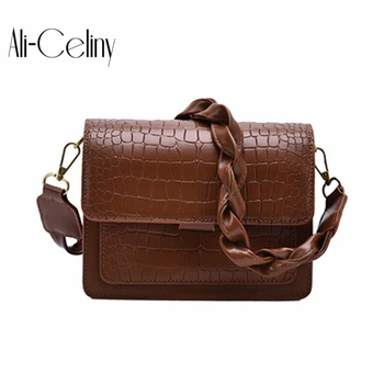 

Retro All-match Unique Bag Handbags 2020 New Fashion All-match Shoulder Handbag Korean The Stone Pattern Square Bag Underarm Bag