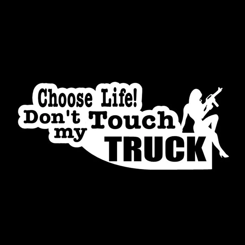 "Don't Touch My Truck" Funny JDM Vinyl Window Decal Sticker - Illest Graphic Style