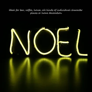 

Neon Sign Light NOEL Alphabet Shape Design Room Wall Decorations Home Love Ornament Coffee Bar Mural Crafts