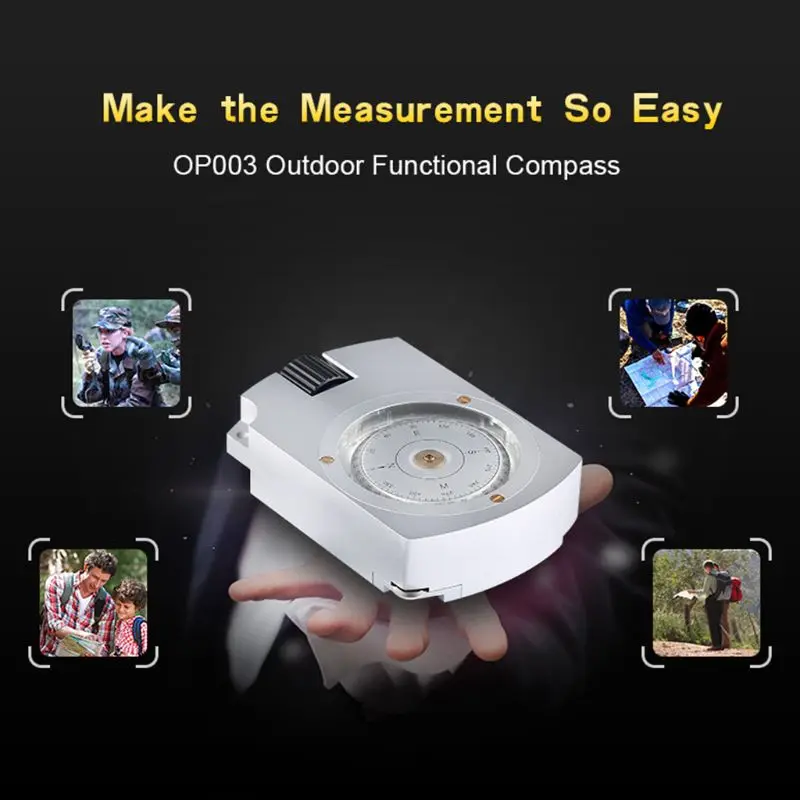 OP003 Professional Aluminum Accurate Waterproof outdoor compass pulley map distance measurement Hotselling