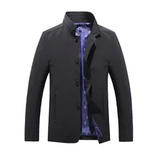 Осень и зима стиль корейский стиль Тонкий тренд сто башен Мужская ветровка средней длины Молодежная популярность воротник-стойка