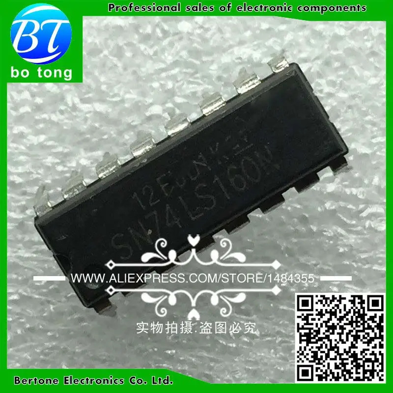 

5pcs Free shipping 74LS160N DIP16 SN74LS160N 74LS160 HD74LS160P HD74LS160 74LS160P IC