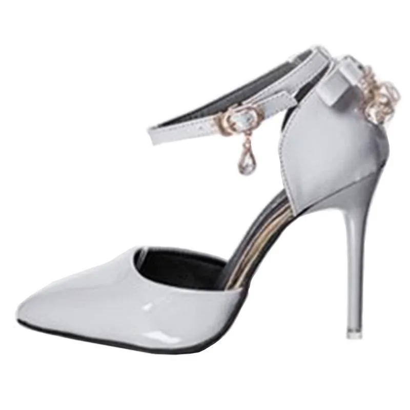 

2019 Spring New The Wild Sandals Baotou Hollow Nude Color Bow Small Fresh Stiletto High Heels Women