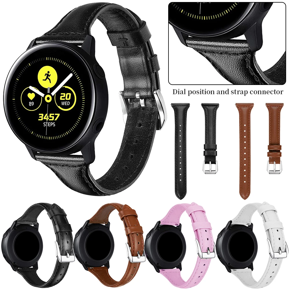 Универсальный 20 мм Quick Release ремешок для наручных часов из натуральной кожи