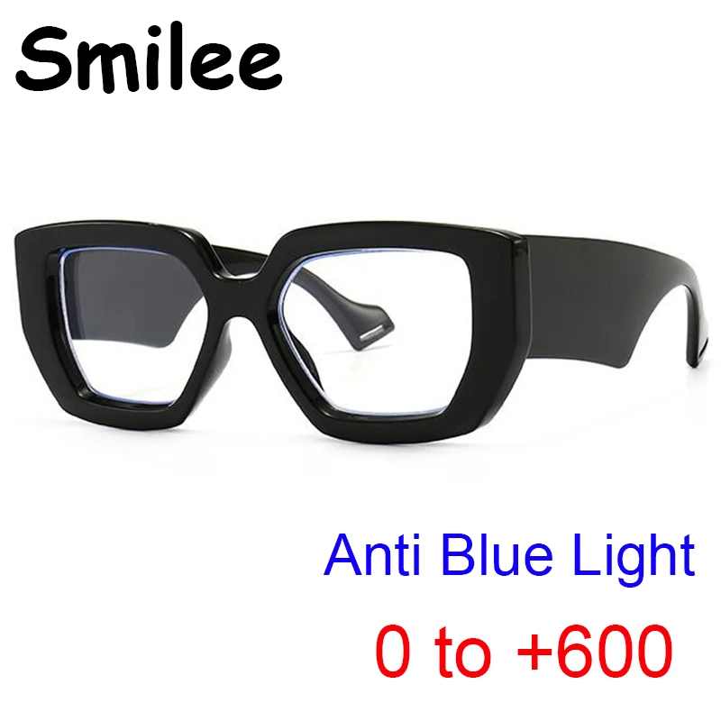 Occhiali da lettura presbiopia retrò uomo donna lente d'ingrandimento per occhiali  Anti luce blu per vista da 0 a 6.0 occhiali da vista neri con montatura  spessa|Women's Reading Glasses| - AliExpress