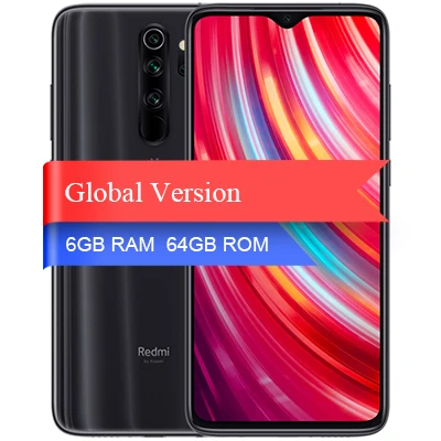 64G Global Grey Xiaomi Redmi Note 8 Pro с глобальной версией, 6 ГБ, 64 ГБ, 128 ГБ, NFC, смартфон Helio G90T, игровой процессор, 64 мп, 4 камеры, аккумулятор 4500 мАч, телефон - Цвет: 64G Global Grey
